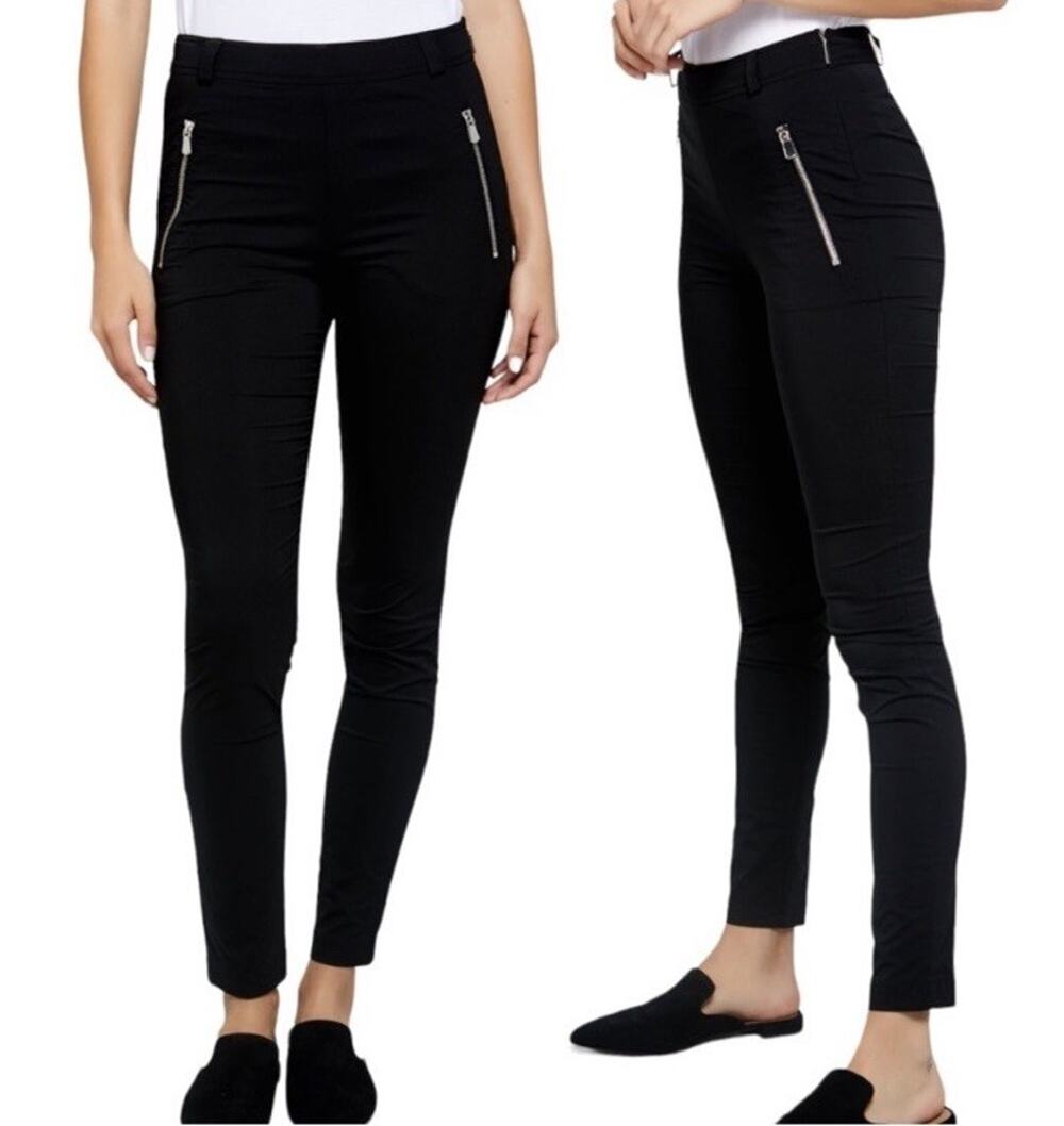 Anatomie The Marisa Black Curvy Hi Waist Pants Sz XS Stretch Minimalist Travel